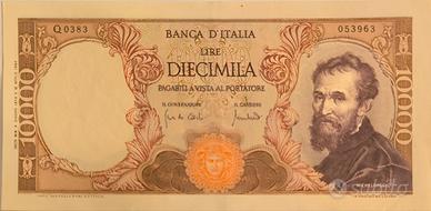 Banconota  da 10.000 lire “Michelangelo” 1970
