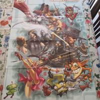 LOTTO DI 2 POSTER PLAYSTATION MAGAZINE VINTAGE