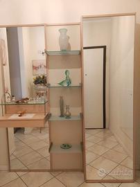 INGRESSO CON CASSETTO MENSOLE ARMADIO SPECCHI