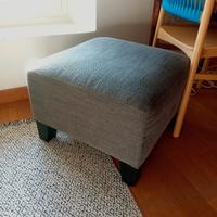 pouff grigio 55x55 cm