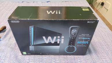 Scatola Wii Nera Wii Sports Resort Pack