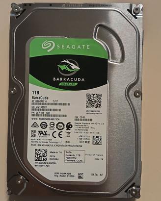 Harddisk Seagate Barracuda 1TB sata 3.5