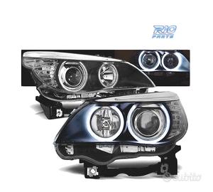 FARI BMW E60 E61 03-07 OCCHI ANGEL CCFL NERI