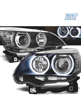 FARI BMW E60 E61 03-07 OCCHI ANGEL CCFL NERI