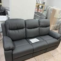 Divano cayenne ecopelle reclinabile manualmente