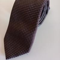 Cravatta Giancarlo 100% seta, marrone