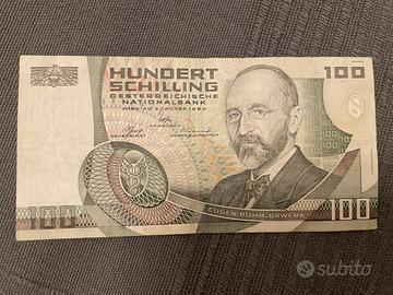 Banconota 100 scellini austriaci 1984