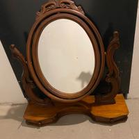 Specchiera seconda metà ‘800 in legno da appoggio