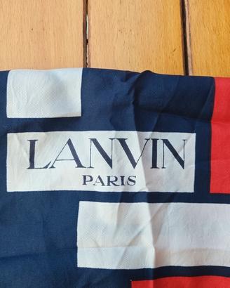 Lanvin Paris sciarpa in pura seta