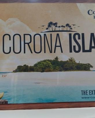 targa alluminio pubblicità Corona birra