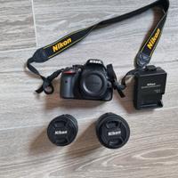 Nikon D5200 + 18-55 VRII + 55-200 VRII + Accessori