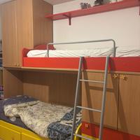 cameretta con letto a castello