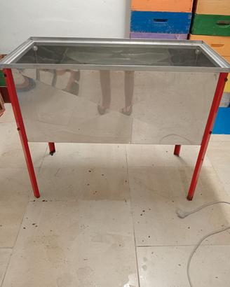 banco per disopercolare acciaio inox