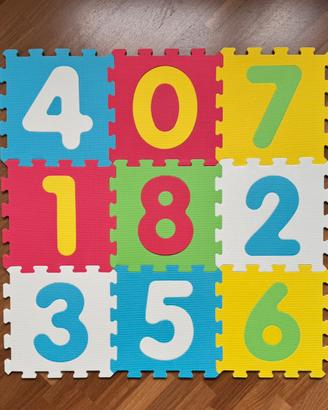 Tappeto Prenatal puzzle  per bambini “numeri”