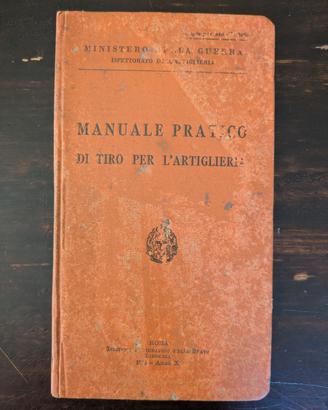 manuale pratico per l'artiglieria 1932