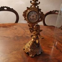 Orologio dorato da tavolo fine '800