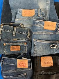 Lotto 5 Jeans  LEVI'S 501 630 .WRANGLER .PULL&BEAR