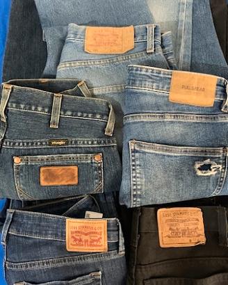 Lotto 5 Jeans  LEVI'S 501 630 .WRANGLER .PULL&BEAR