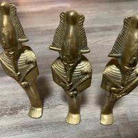 3statuette di Osiride in Bronzo