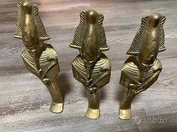 3statuette di Osiride in Bronzo