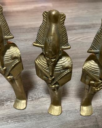 3statuette di Osiride in Bronzo