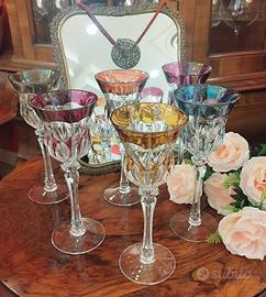 Servizio 6 calici cristallo Bohemia Lippert 