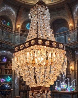 lampadario vintage stile impero 