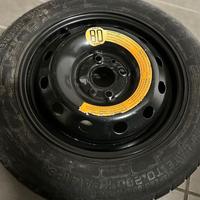 Ruotino di scorta S135/80 per Fiat Panda con borsa