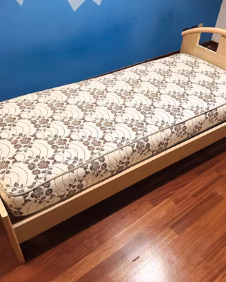 Letto singolo + rete + materasso