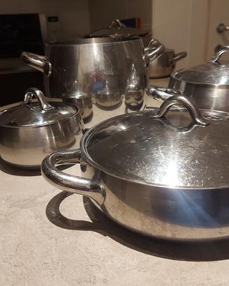 batteria di pentole induz. ALESSI mamy SG100S7