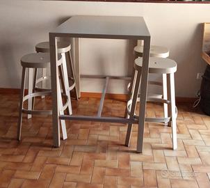 tavolo con sgabelli