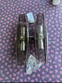 Coppia di appliques anni 70 vetri fume'
