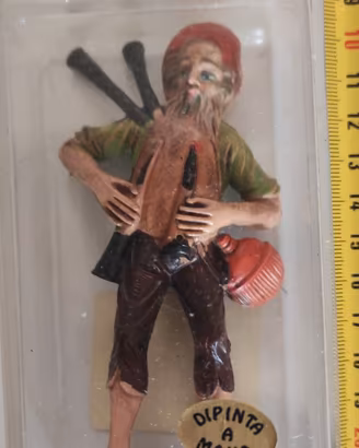 Statuina Presepe Vintage "Zampognaro / Suonatore d