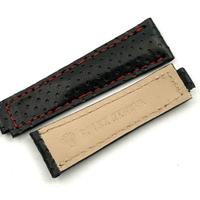 Cinturino Rolex Pelle Racing Nero 20/16mm Clasp