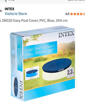 Telo copri piscina per piscina Intex 2.2-2.4 m