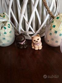 Coppia Gatti Thun Bauli. Chiaro e moro