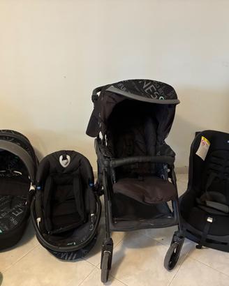 trio passeggino sedia auto sediolone pappa girello
