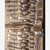 Servizio posate placcate in argento 800