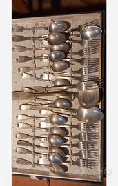 Servizio posate placcate in argento 800