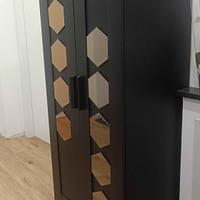 armadio Brimnes con specchi e porta scope