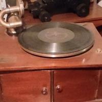 Grammofono a Manovella vintage 78 giri del 900