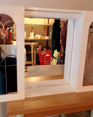 Mobilletto specchio bagno  m, larghezza 92 altezza