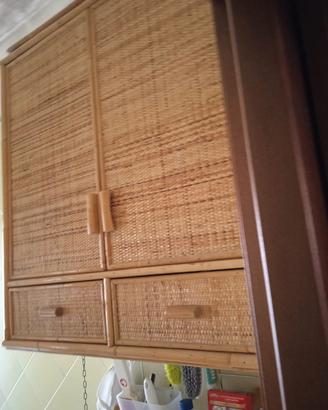 Mobile pensile in rattan 