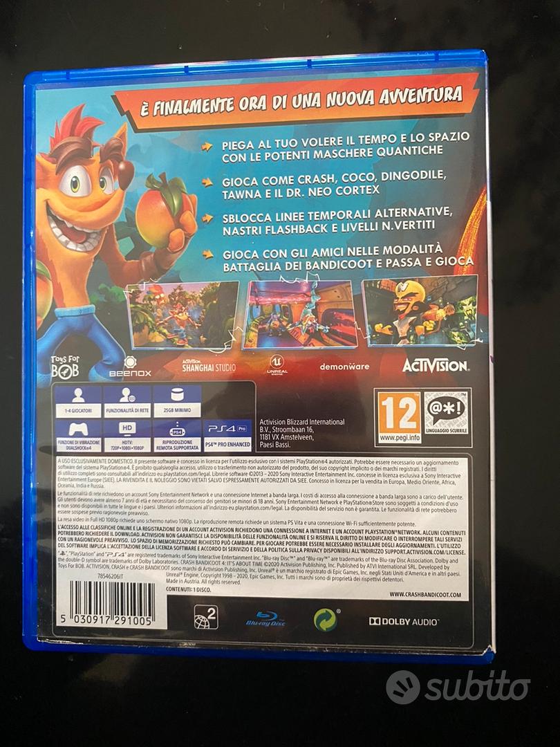 Crash 4 ps4 italiano - Console e Videogiochi In vendita a Lecce