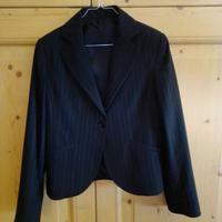 Blazer nero a righe