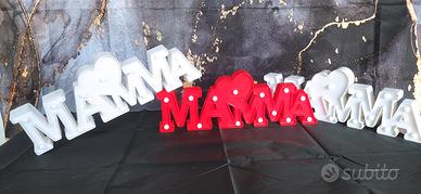 scritte luminose mamma