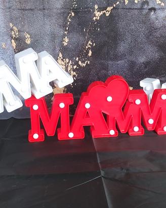 scritte luminose mamma