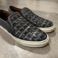 Scarpe Slip on - pelle intrecciata