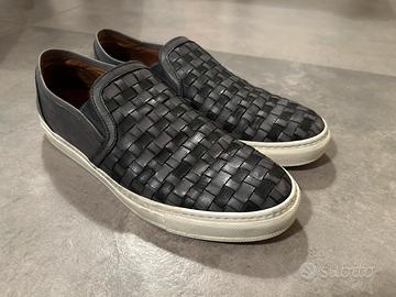 Scarpe Slip on - pelle intrecciata