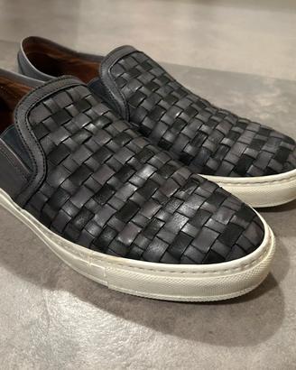 Scarpe Slip on - pelle intrecciata